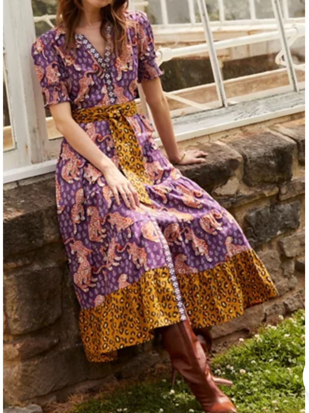 NWT printfresh tiger queen grand entrance dress